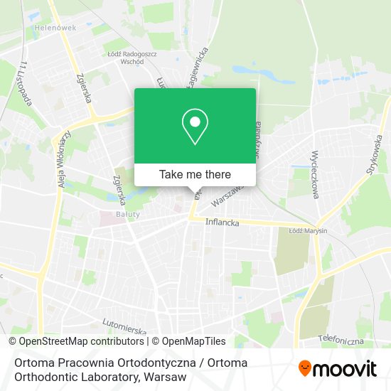 Карта Ortoma Pracownia Ortodontyczna / Ortoma Orthodontic Laboratory