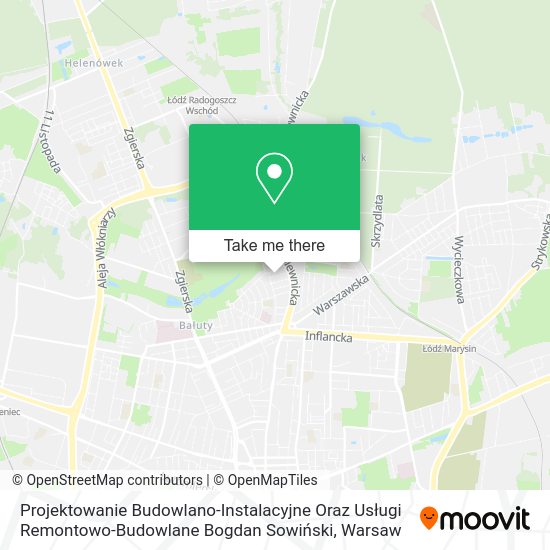 Projektowanie Budowlano-Instalacyjne Oraz Usługi Remontowo-Budowlane Bogdan Sowiński map