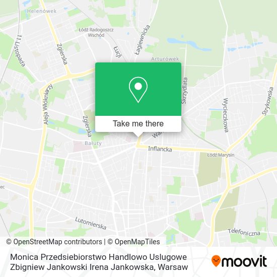 Monica Przedsiebiorstwo Handlowo Uslugowe Zbigniew Jankowski Irena Jankowska map