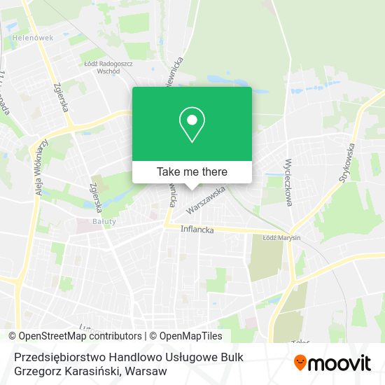 Przedsiębiorstwo Handlowo Usługowe Bulk Grzegorz Karasiński map