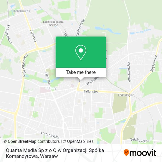 Quanta Media Sp z o O w Organizacji Spółka Komandytowa map