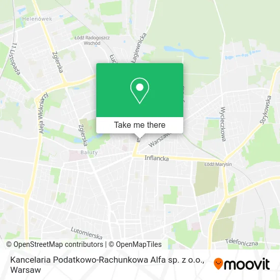 Карта Kancelaria Podatkowo-Rachunkowa Alfa sp. z o.o.