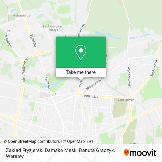 Zakład Fryzjerski Damsko Męski Danuta Graczyk map