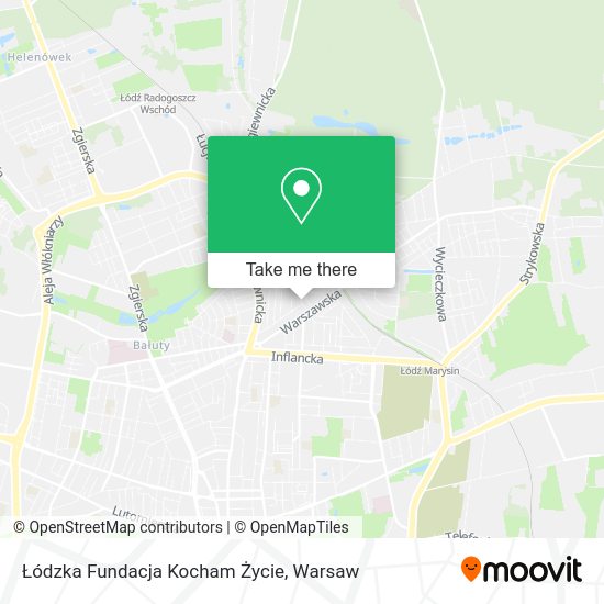 Łódzka Fundacja Kocham Życie map