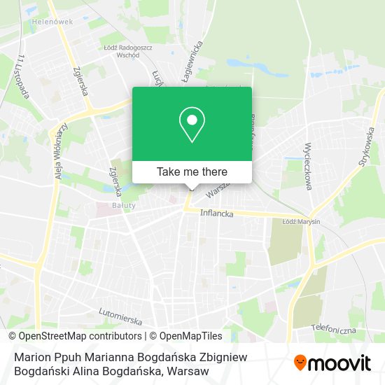 Marion Ppuh Marianna Bogdańska Zbigniew Bogdański Alina Bogdańska map