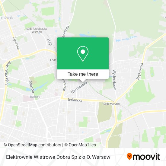 Elektrownie Wiatrowe Dobra Sp z o O map