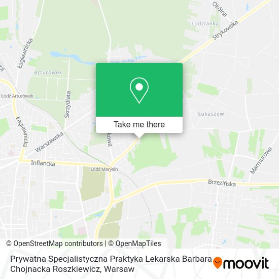 Prywatna Specjalistyczna Praktyka Lekarska Barbara Chojnacka Roszkiewicz map