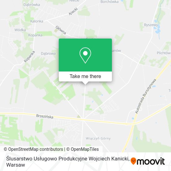 Ślusarstwo Usługowo Produkcyjne Wojciech Kanicki map