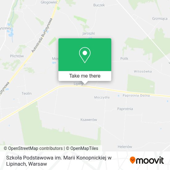 Szkoła Podstawowa im. Marii Konopnickiej w Lipinach map