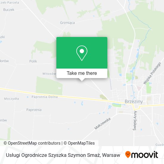 Usługi Ogrodnicze Szyszka Szymon Smaż map