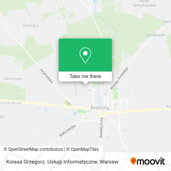 Карта Kolasa Grzegorz. Usługi Informatyczne