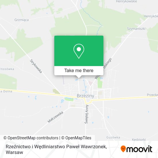 Rzeźnictwo i Wędliniarstwo Paweł Wawrzonek map