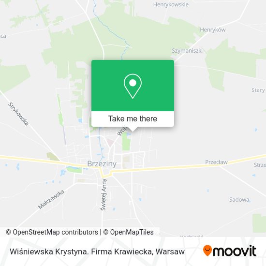 Wiśniewska Krystyna. Firma Krawiecka map