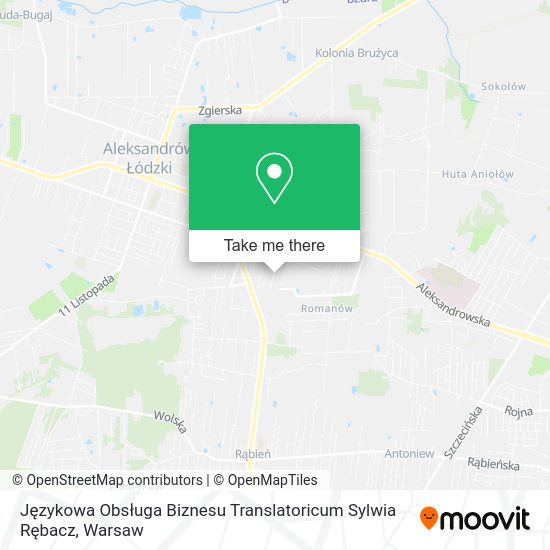 Językowa Obsługa Biznesu Translatoricum Sylwia Rębacz map