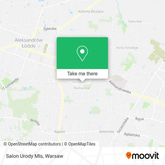 Карта Salon Urody Mls