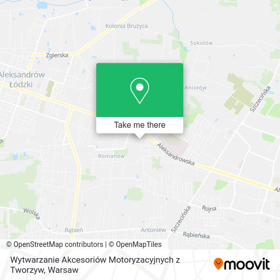 Карта Wytwarzanie Akcesoriów Motoryzacyjnych z Tworzyw