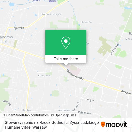 Stowarzyszenie na Rzecz Godności Życia Ludzkiego Humane Vitae map