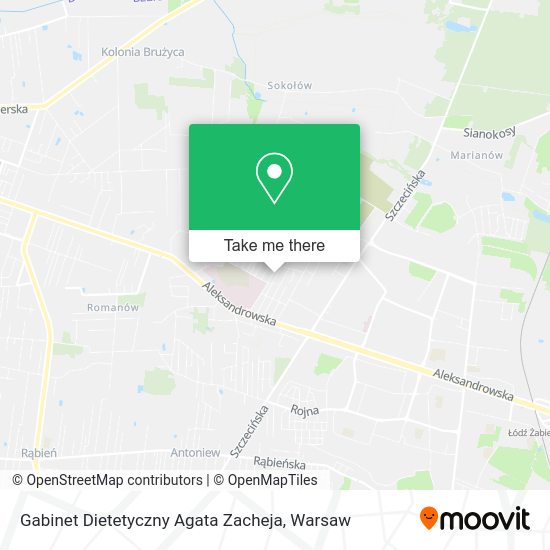 Gabinet Dietetyczny Agata Zacheja map