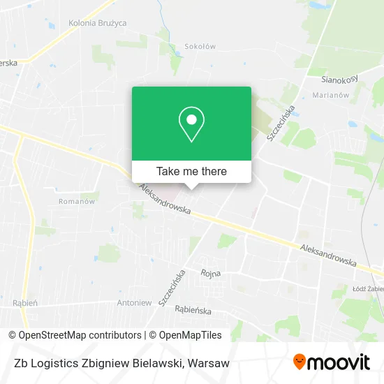 Карта Zb Logistics Zbigniew Bielawski