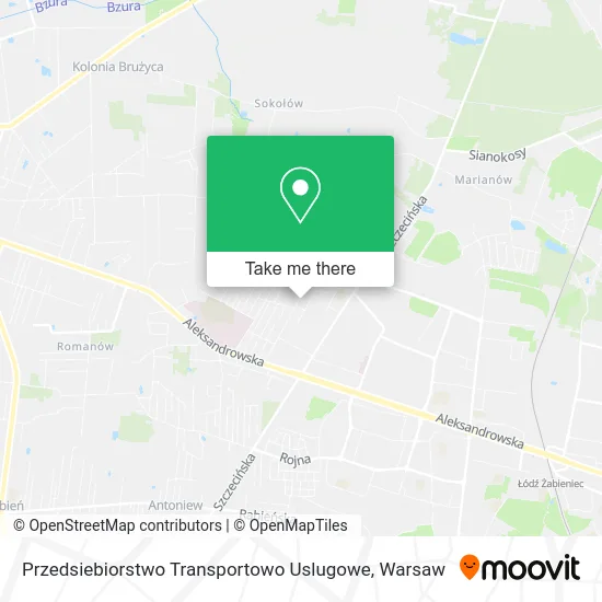 Карта Przedsiebiorstwo Transportowo Uslugowe