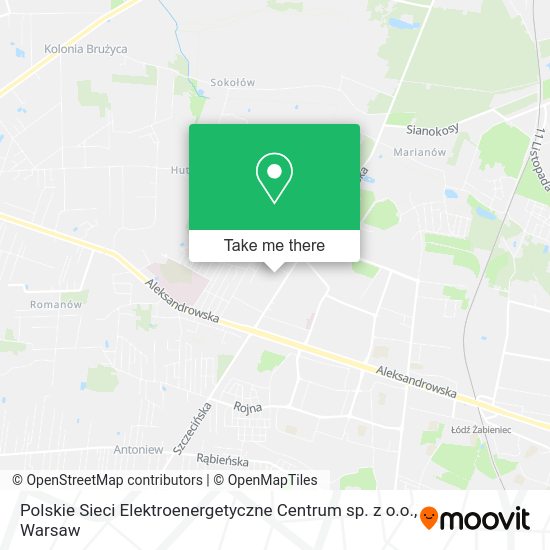 Polskie Sieci Elektroenergetyczne Centrum sp. z o.o. map