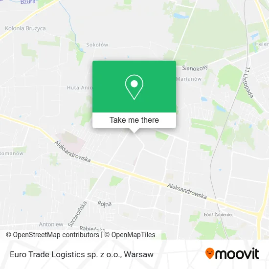 Карта Euro Trade Logistics sp. z o.o.