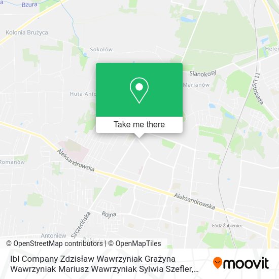 Ibl Company Zdzisław Wawrzyniak Grażyna Wawrzyniak Mariusz Wawrzyniak Sylwia Szefler map