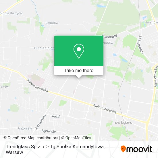 Trendglass Sp z o O Tg Spółka Komandytowa map