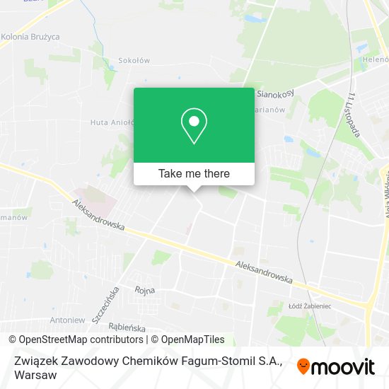 Związek Zawodowy Chemików Fagum-Stomil S.A. map