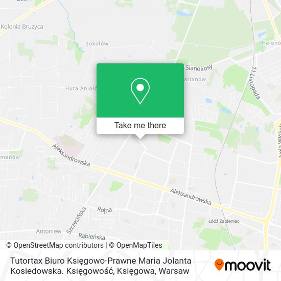 Tutortax Biuro Księgowo-Prawne Maria Jolanta Kosiedowska. Księgowość, Księgowa map