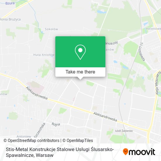 Stis-Metal Konstrukcje Stalowe Usługi Ślusarsko-Spawalnicze map