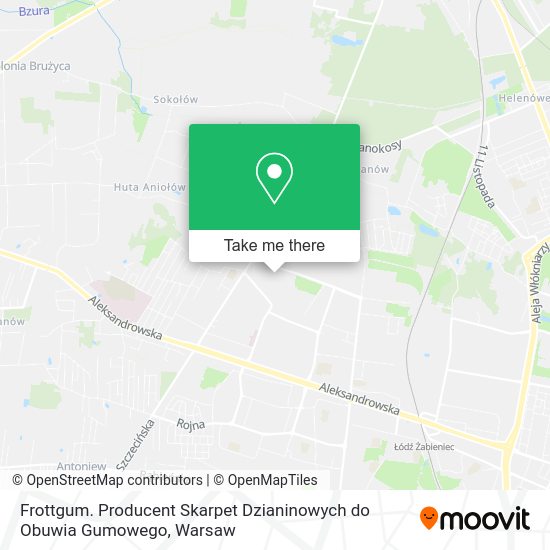 Frottgum. Producent Skarpet Dzianinowych do Obuwia Gumowego map