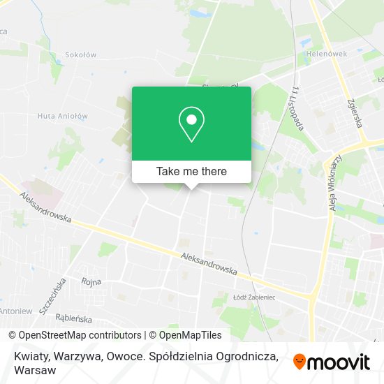 Kwiaty, Warzywa, Owoce. Spółdzielnia Ogrodnicza map