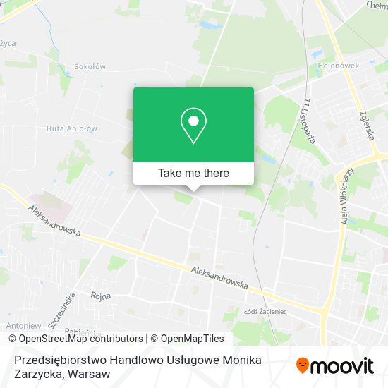 Przedsiębiorstwo Handlowo Usługowe Monika Zarzycka map