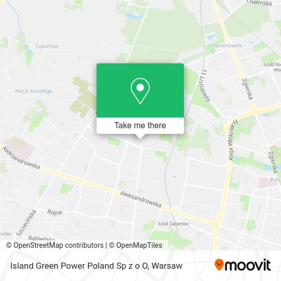 Island Green Power Poland Sp z o O map