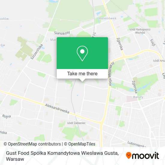 Gust Food Spółka Komandytowa Wiesława Gusta map