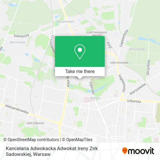 Kancelaria Adwokacka Adwokat Ireny Zirk Sadowskiej map