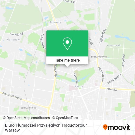 Biuro Tłumaczeń Przysięgłych Traductortour map