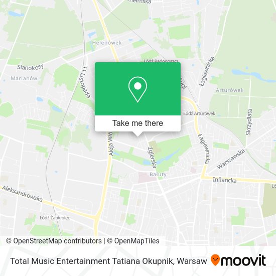 Total Music Entertainment Tatiana Okupnik map