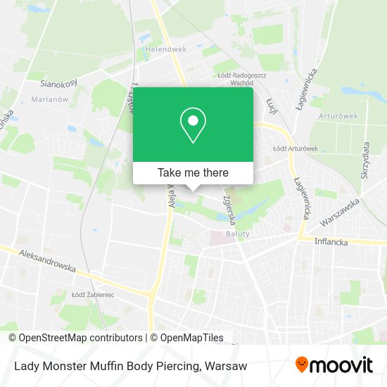 Lady Monster Muffin Body Piercing map