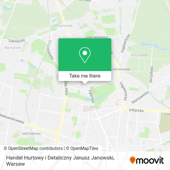 Карта Handel Hurtowy i Detaliczny Janusz Janowski