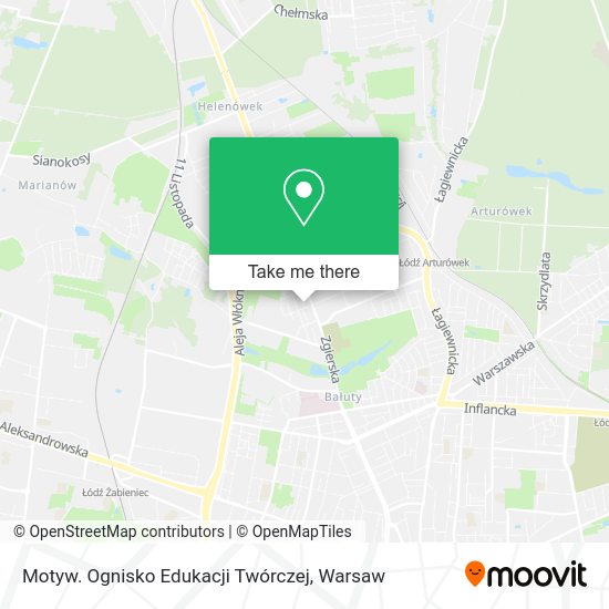 Motyw. Ognisko Edukacji Twórczej map