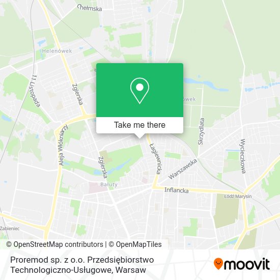 Proremod sp. z o.o. Przedsiębiorstwo Technologiczno-Usługowe map