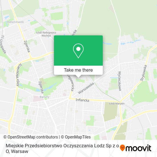 Miejskie Przedsiebiorstwo Oczyszczania Lodz Sp z o O map