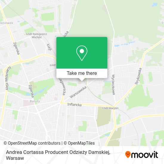 Andrea Cortassa Producent Odzieży Damskiej map