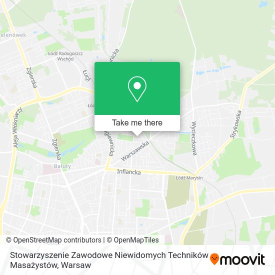 Stowarzyszenie Zawodowe Niewidomych Techników Masażystów map