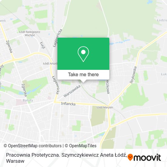 Pracownia Protetyczna. Szymczykiewicz Aneta Łódź map