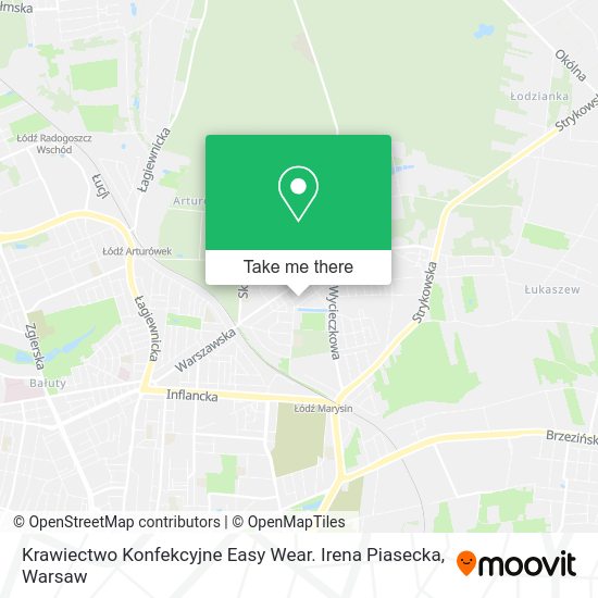 Krawiectwo Konfekcyjne Easy Wear. Irena Piasecka map