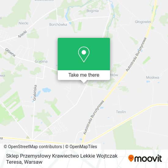 Sklep Przemysłowy Krawiectwo Lekkie Wojtczak Teresa map