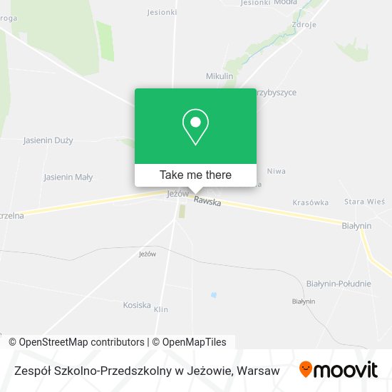 Zespół Szkolno-Przedszkolny w Jeżowie map